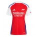 Camisa de Futebol Arsenal Martin Odegaard #8 Equipamento Principal Mulheres 2024-25 Manga Curta